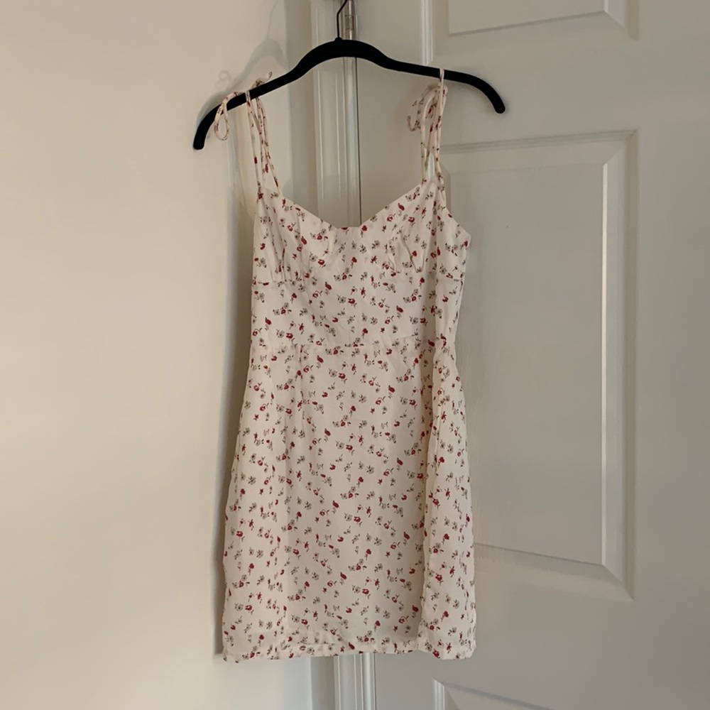 Off white floral dress